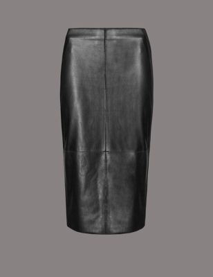 Leather Pencil Skirt